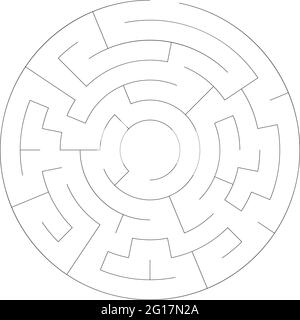 Solvable maze labyrinth vector ilustration – Stock vector illustration, Clip-art graphics Stock Vector