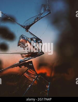 The Broken Window... Stock Photo