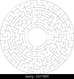Solvable maze labyrinth vector ilustration – Stock vector illustration, Clip-art graphics Stock Vector