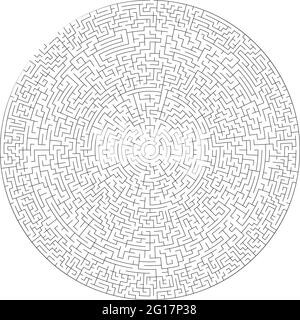 Solvable maze labyrinth vector ilustration – Stock vector illustration, Clip-art graphics Stock Vector