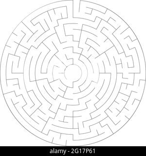 Solvable maze labyrinth vector ilustration – Stock vector illustration, Clip-art graphics Stock Vector