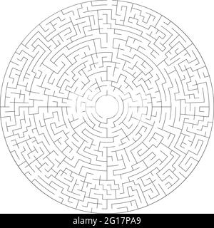 Solvable maze labyrinth vector ilustration – Stock vector illustration, Clip-art graphics Stock Vector