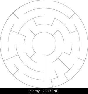 Solvable maze labyrinth vector ilustration – Stock vector illustration, Clip-art graphics Stock Vector