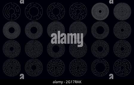 Solvable maze labyrinth vector ilustration – Stock vector illustration, Clip-art graphics Stock Vector