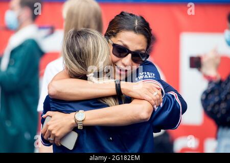 Nadia Nadim - The PSG women's team will celebrate their first title of French D1 championship at the Parc Des Princes Stadium on June 05, 2021 in Paris, France. Photo by Nasser Berzane/ABACAPRESS.COM Stock Photo