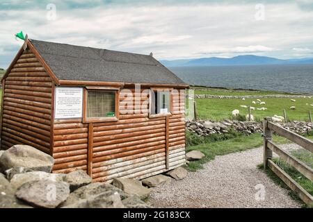 CORK, IRELAND - JUNE, 6 2012: Counter ticket at the entrance of Prehistoric Dun Beag fort in Dingle Peninsula, Ireland Stock Photo