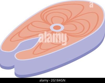 Vitamin d red fish icon. Isometric of Vitamin d red fish vector icon for web design isolated on white background Stock Vector