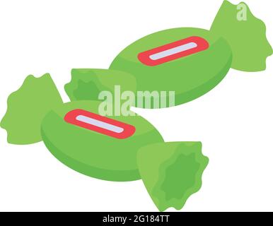 Cough bon bon icon. Isometric of Cough bon bon vector icon for web design isolated on white background Stock Vector