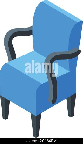 Rotate armchair icon. Isometric of Rotate armchair vector icon for web ...