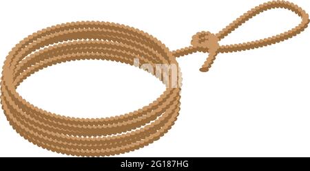 Animal lasso icon. Isometric of Animal lasso vector icon for web design isolated on white background Stock Vector