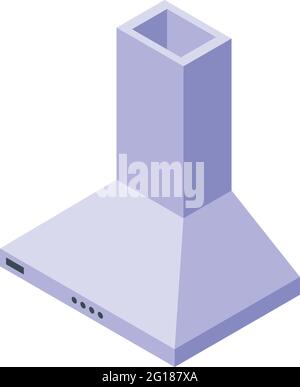 Kitchen chimney icon. Isometric of Kitchen chimney vector icon for web design isolated on white background Stock Vector