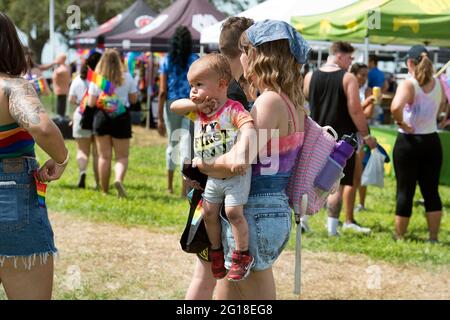 St. Petersburg, FL. USA; Tampa Bay Rays fans celebrating Pride Night at the  ball park during a major league baseball game against the Chicago White S  Stock Photo - Alamy