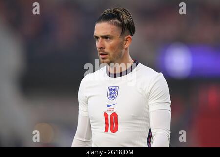 Middlesborough, United Kingdom. 02 June 2021. England's Jack Grealish. credit Anthony Devlin/Alamy Live News Stock Photo