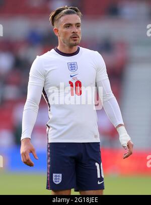 Middlesborough, United Kingdom. 02 June 2021. England’s Jack Grealish. credit: Anthony Devlin/Alamy Live News Stock Photo