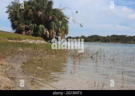 low angle lake Stock Photo