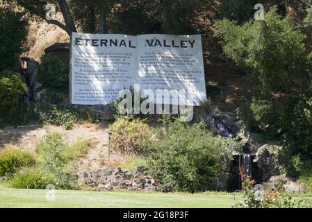 Newhall, California, USA 4th June 2021 A general view of atmosphere of Eternal Valley Memorial Park on June 4, 2021 at 23287 Sierra Hwy in Newhall, California, USA. Photo by Barry King/Alamy Stock Photo Stock Photo