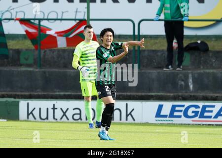 Sestao, Spain. 5th June, 2021. Daiki Niwa (Sestao) Football/Soccer : Spanish 'Campeonato Nacional de Liga de Tercera Division' Promotion Play Offs final match between Sestao River Club 2-0 Urduliz FT at the Estadio Municipal Las Llanas in Sestao, Spain . Credit: Mutsu Kawamori/AFLO/Alamy Live News Stock Photo