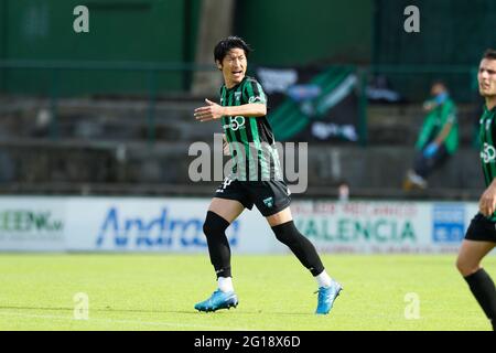 Sestao, Spain. 5th June, 2021. Daiki Niwa (Sestao) Football/Soccer : Spanish 'Campeonato Nacional de Liga de Tercera Division' Promotion Play Offs final match between Sestao River Club 2-0 Urduliz FT at the Estadio Municipal Las Llanas in Sestao, Spain . Credit: Mutsu Kawamori/AFLO/Alamy Live News Stock Photo