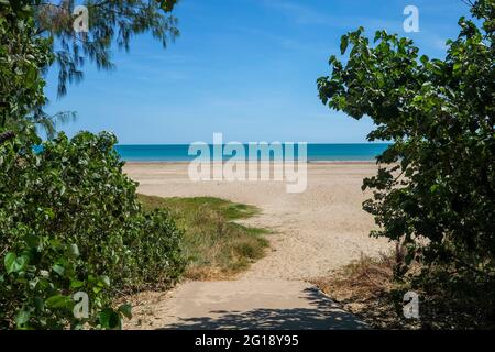 Path to the beach at Casuarina Beach in Darwin, Northern Territory, Australia Stock Photo