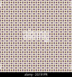Abstract Cross-Pattern Dotted generative computational art illustration Stock Vector