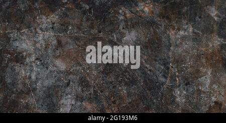 Black marble natural stone pattern for background. exotic abstract limestone marbel rustic matt  ceramic wall and floor tiles, Polished slice mineral Stock Photo