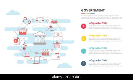 wealth management concept for infographic template banner with four ...