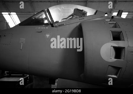 Harrier Jump Jet military jet fighter Stock Photo