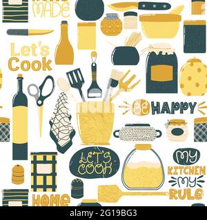 https://l450v.alamy.com/450v/2g19bg3/seamless-pattern-with-cooking-utensils-in-cartoon-flat-design-repeated-hand-drawn-background-with-kitchenware-in-scandinavian-style-2g19bg3.jpg