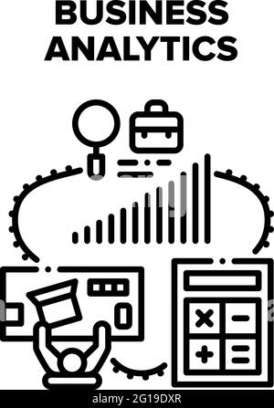 Researching information online icon Black line art vector in black and ...