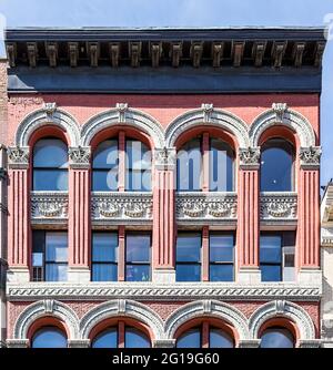 Details, 244-246 West 23rd Street, Chelsea, NYC Stock Photo