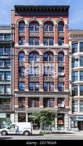 Details, 244-246 West 23rd Street, Chelsea, NYC Stock Photo