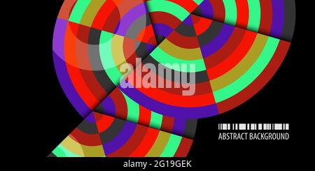 Abstract colorful background template with blended strips Stock Vector