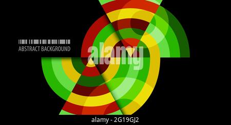 Abstract colorful background template with blended strips Stock Vector