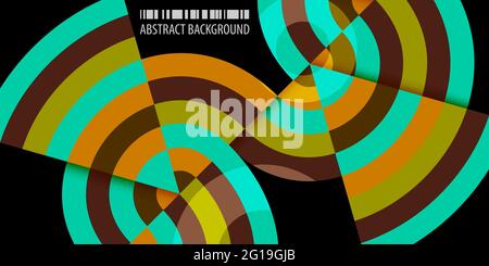 Abstract colorful background template with blended strips Stock Vector