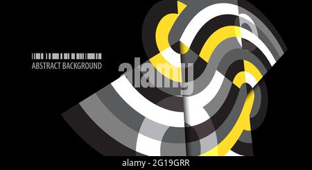 Abstract colorful background template with blended strips Stock Vector