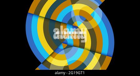 Abstract colorful background template with blended strips Stock Vector