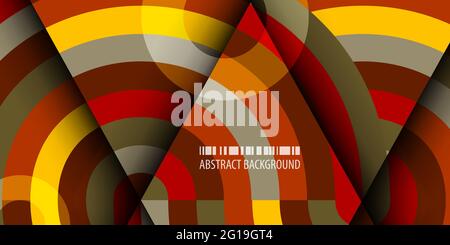 Abstract colorful background template with blended strips Stock Vector