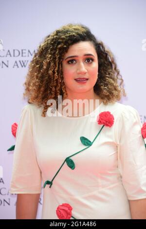 Rose Matafeo arrives for the Virgin Media BAFTA TV awards at the TV