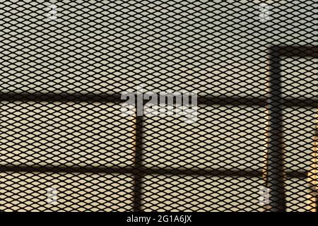black dark steel metal net texture net grunge architecture background Stock Photo
