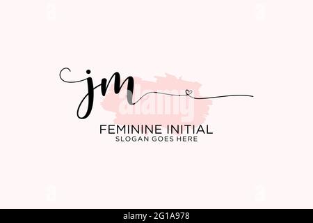 JM initial wedding monogram logo design Stock Vector Image & Art - Alamy