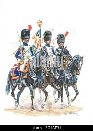Soldat Starlux – Grenadier à Cheval De La Garde – 1er Empire – Échelle 1:32 (60mm) – France