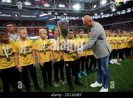 MOSCOW, RUSSIA - AUGUST 19, 2019: The 2019/20 Russian Football Premier  League. Round 6. Football match between Spartak (Moscow) vs CSKA (Moscow)  at Otkrytie Arena. Photo by Stupnikov Alexander/FC Spartak Stock Photo -  Alamy