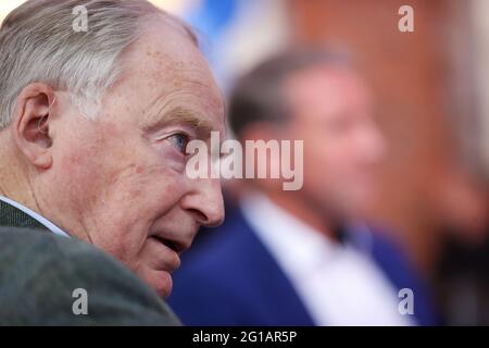 Magdeburg, Germany. 06th June, 2021. Alexander Gauland, parliamentary party leader of the AfD, attends an election party of the party. Credit: Jan Woitas/dpa/Alamy Live News Stock Photo