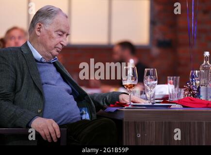 Magdeburg, Germany. 06th June, 2021. Alexander Gauland, leader of the AfD parliamentary group, attends the party's election party. Credit: Jan Woitas/dpa/Alamy Live News Stock Photo