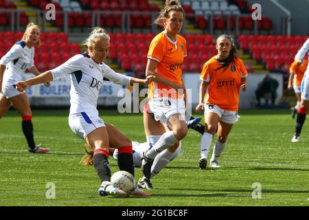 Cumbernauld, UK. 06th June, 2021. Rachel McLauchlan (#12) Rangers Women FC during the Scottish Building Society Scottish Women's Premier League 1 Fixture Glasgow City FC vs Rangers FC, Broadwood Stadium, Cumbernauld, North Lanarkshire, 06/06/2021 | Credit: Colin Poultney/Alamy Live News Stock Photo