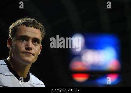 Ljubljana, Slovenia. 06th June, 2021. Football, U-21 men: European Championship, Portugal - Germany, final round, final at Stozice stadium. Florian Wirtz (Germany). Credit: Marton Monus/dpa/Alamy Live News Stock Photo