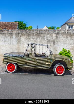 French Citroen Mehari plastic bodied buggy type vehicle. Stock Photo