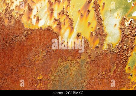 Grunge rusty orange brown abstract texture. Stock Photo