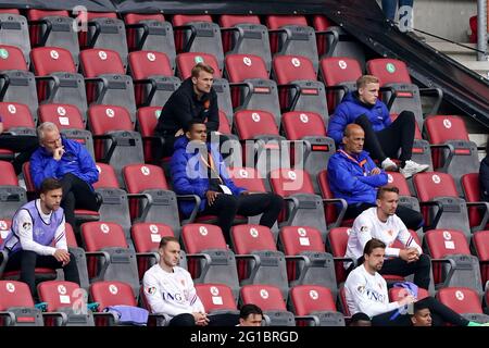 ENSCHEDE, NETHERLANDS - JUNE 6: Matthijs de Ligt of the Netherlands on the stands during the International Friendly match between Netherlands and Georgia at FC Twente Stadion on June 6, 2021 in Enschede, Netherlands (Photo by Andre Weening/Orange Pictures) Credit: Orange Pics BV/Alamy Live News Stock Photo
