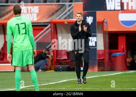 ENSCHEDE, NETHERLANDS - JUNE 6: Matthijs de Ligt of the Netherlands during the International Friendly match between Netherlands and Georgia at FC Twente Stadion on June 6, 2021 in Enschede, Netherlands (Photo by Andre Weening/Orange Pictures) Credit: Orange Pics BV/Alamy Live News Stock Photo